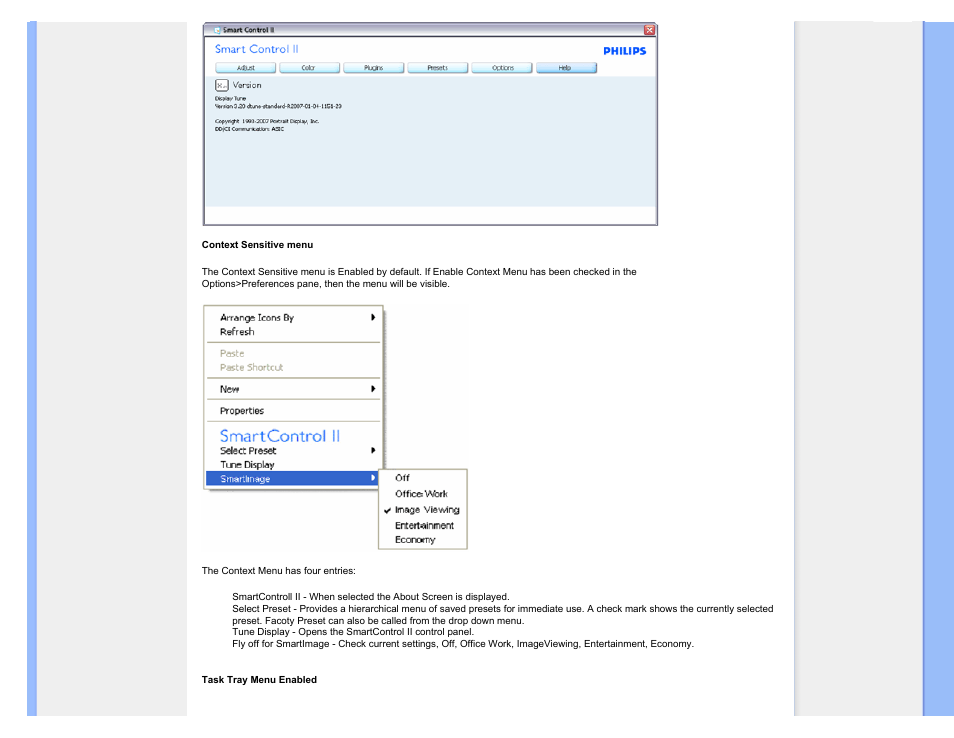 Philips Brilliance LCD monitor with SmartImage 17S1SB 43 cm 17" S-line Format 54 User Manual | Page 52 / 95