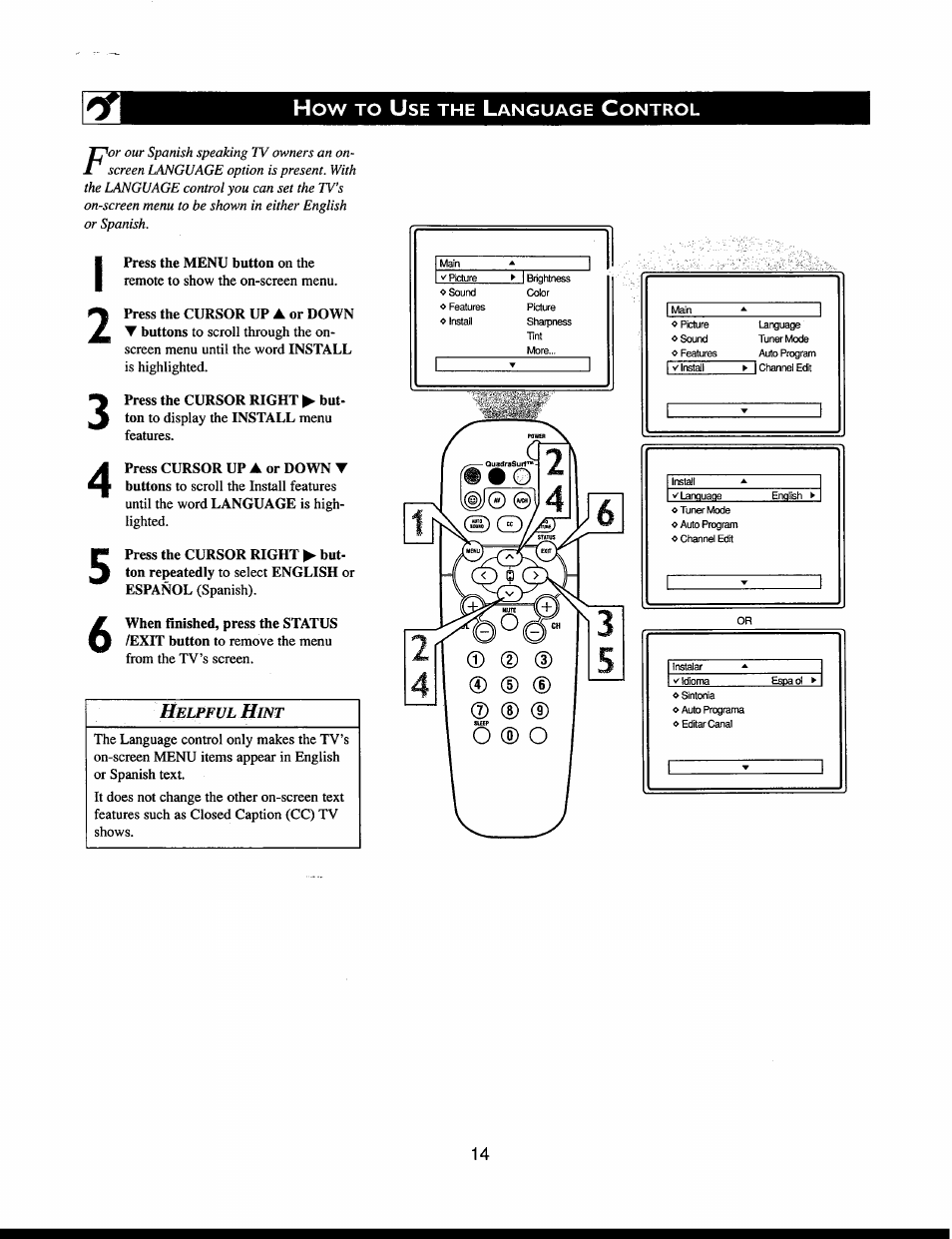 Helpful hint, How to u | Philips 27PT541S User Manual | Page 14 / 40