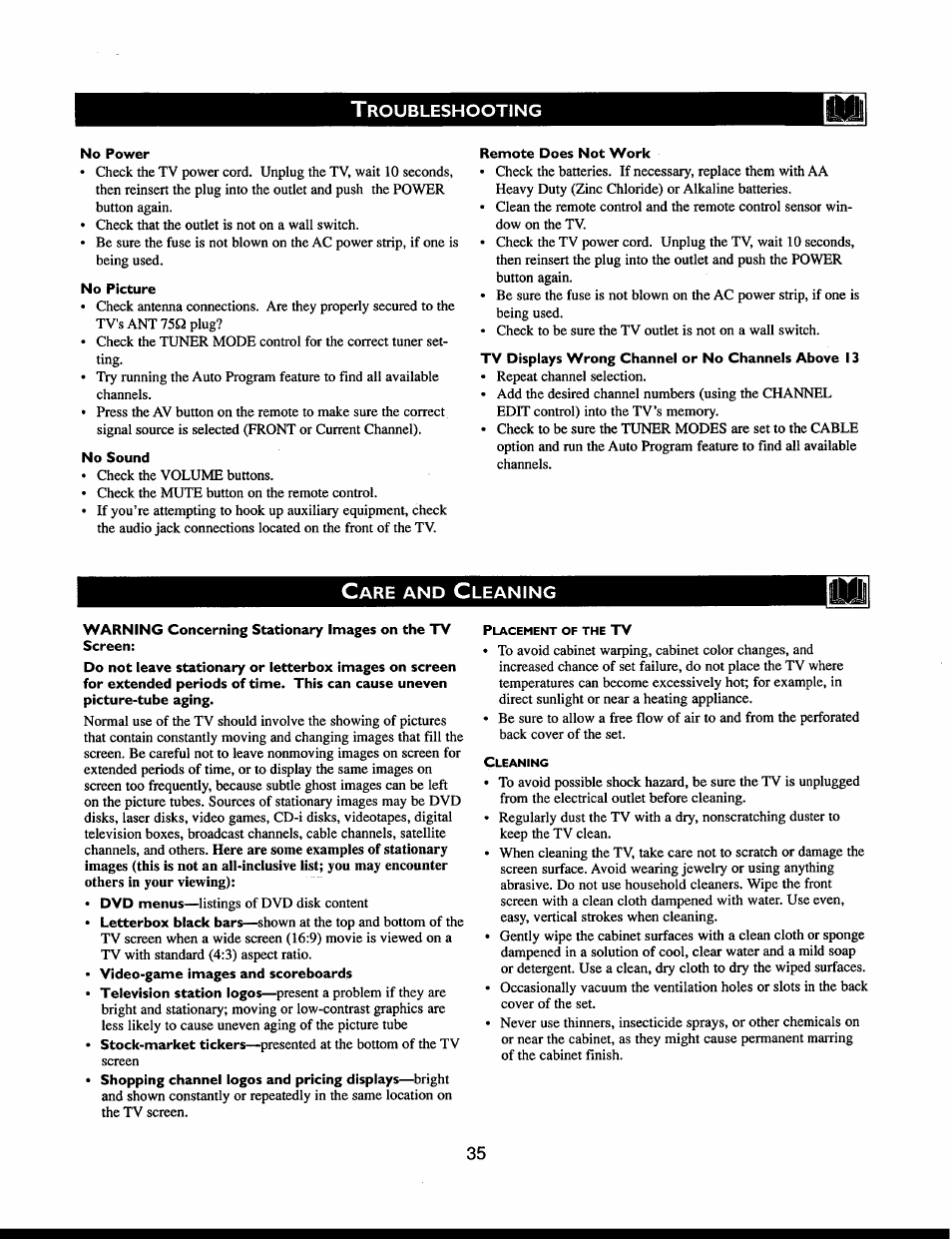 Care and cleaning | Philips 27PT541S User Manual | Page 35 / 40