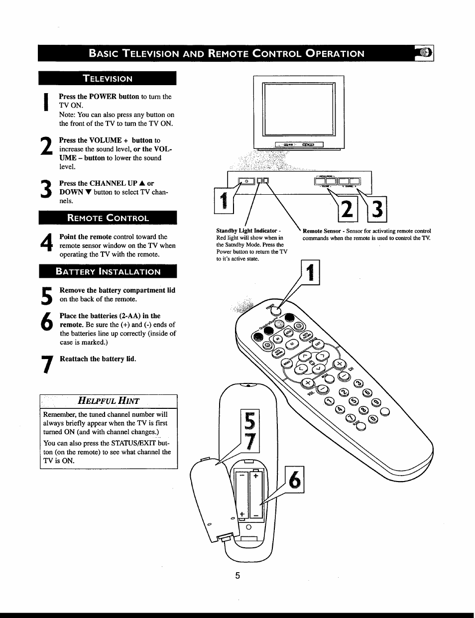 Helpf ul hint | Philips 27PT541S User Manual | Page 5 / 40