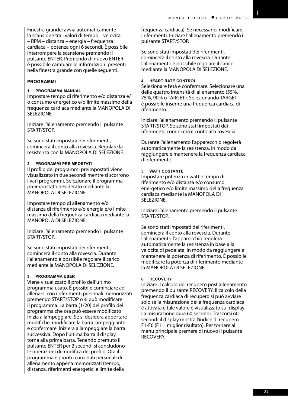 Accell CARDIO PACER User Manual | Page 33 / 64