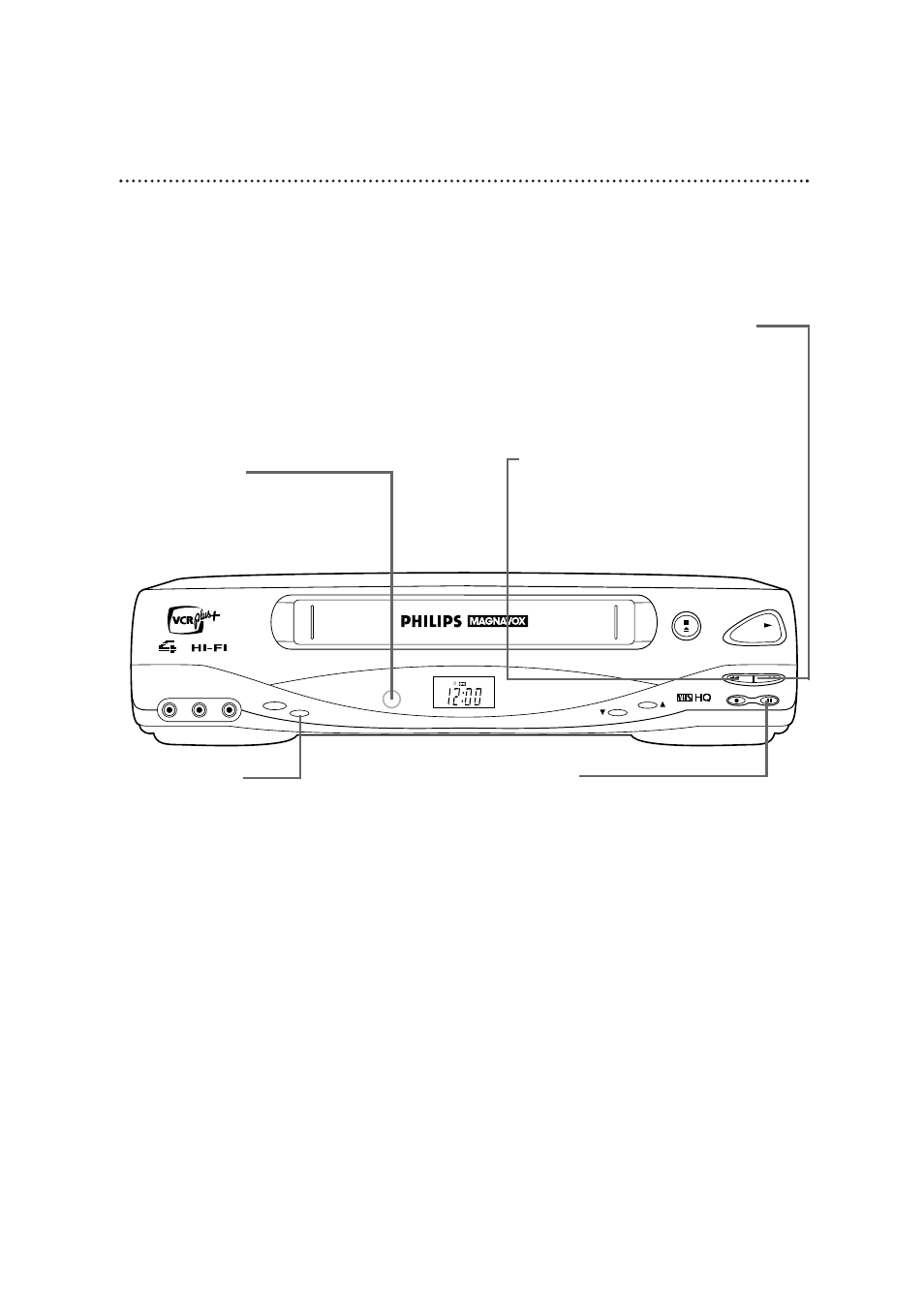 Front panel (cont’d) 27 | Philips VRX364AT User Manual | Page 27 / 60