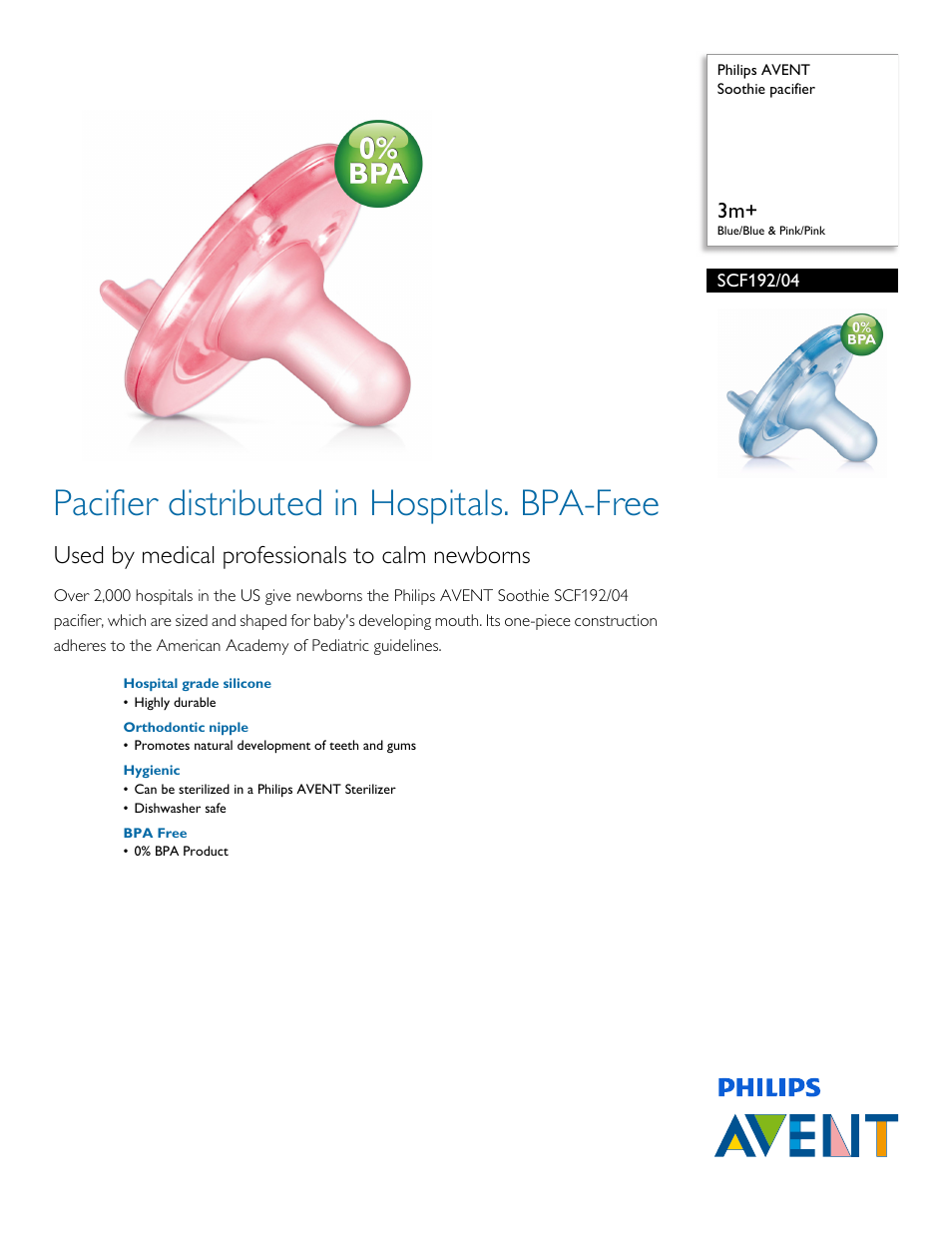 Philips SCF192-04 User Manual | 2 pages