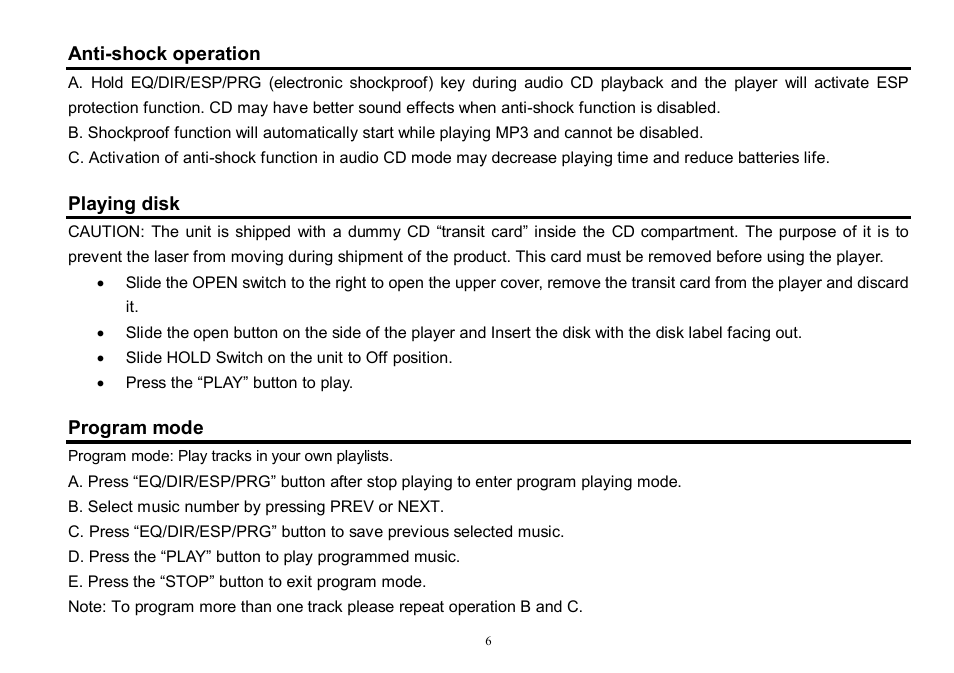 Hyundai H-CD7005 User Manual | Page 6 / 28