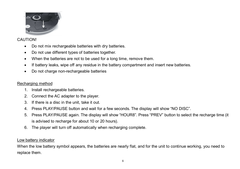 Hyundai H-CD7005 User Manual | Page 8 / 28