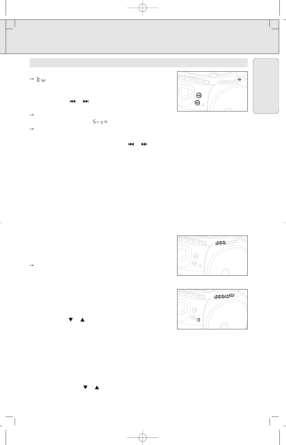 Digital tuner, English, Stereo | Program | Philips AZ3141 User Manual | Page 11 / 44