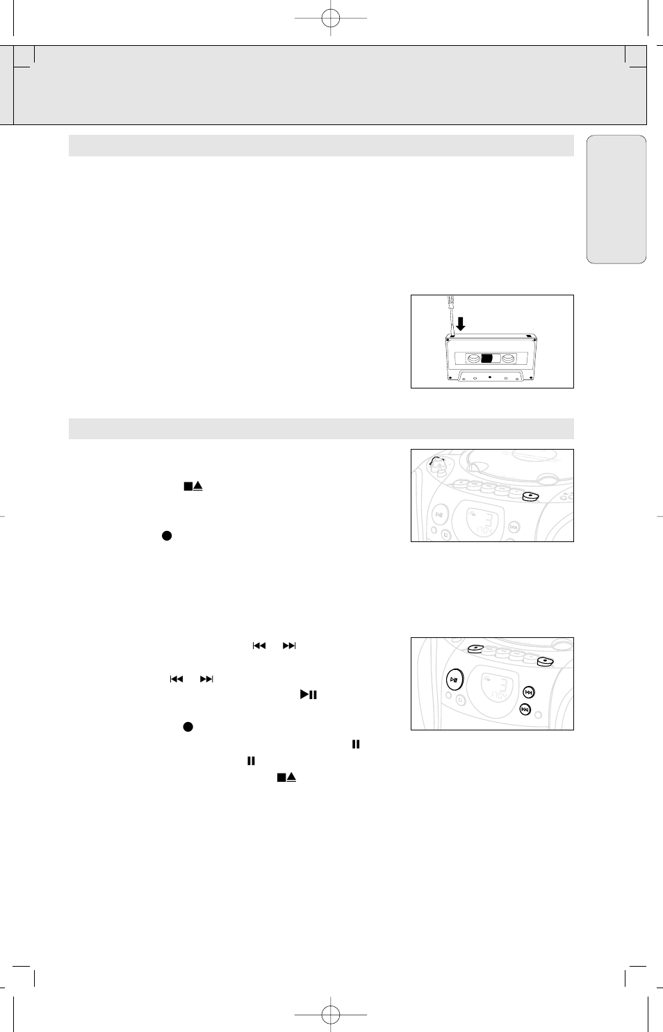 Recording, English | Philips AZ3141 User Manual | Page 15 / 44