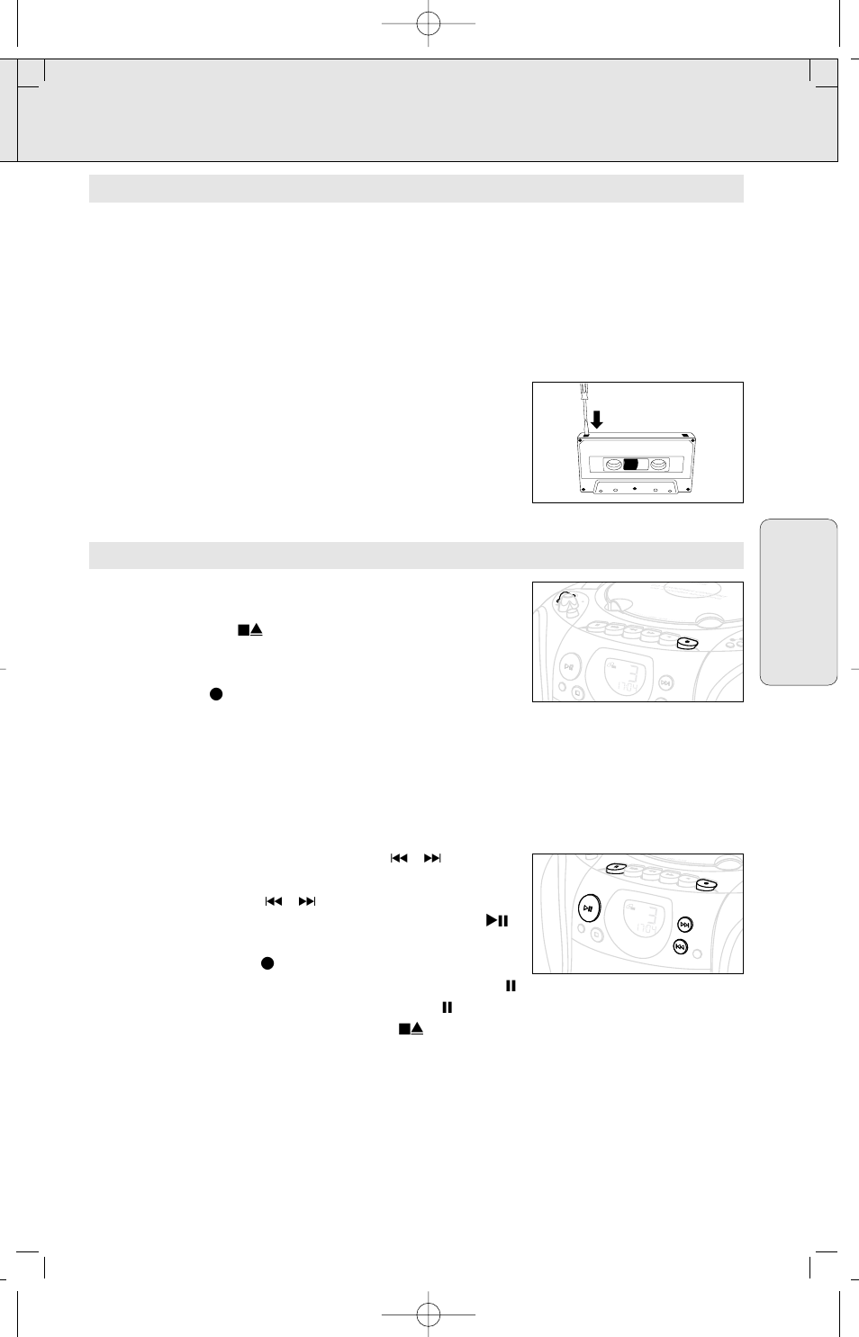 Grabación, Espa ñ ol | Philips AZ3141 User Manual | Page 41 / 44