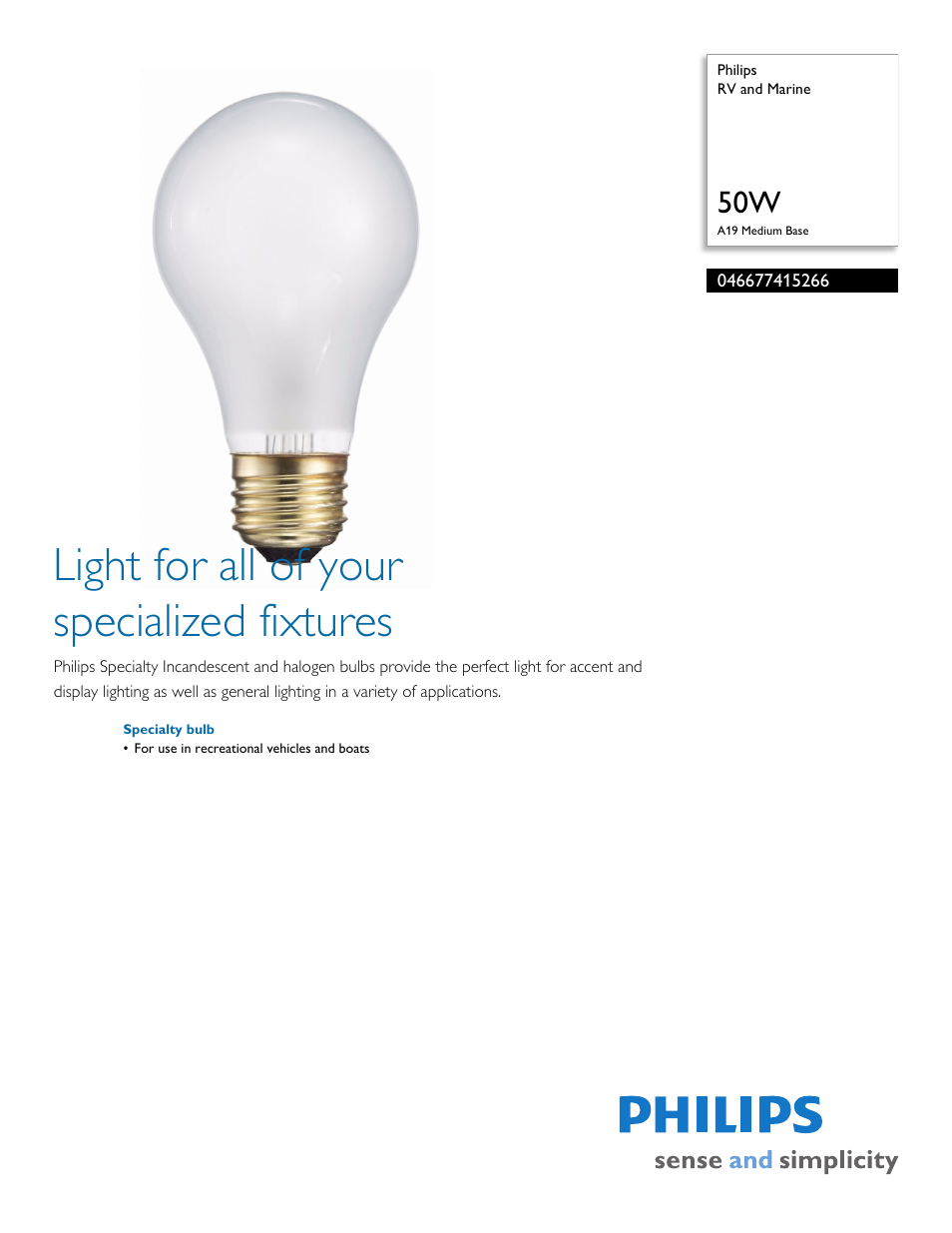 Philips 046677415266 User Manual | 2 pages