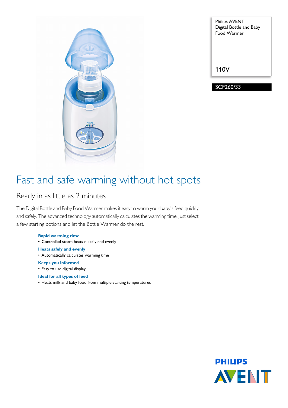 Philips SCF260-33 User Manual | 2 pages