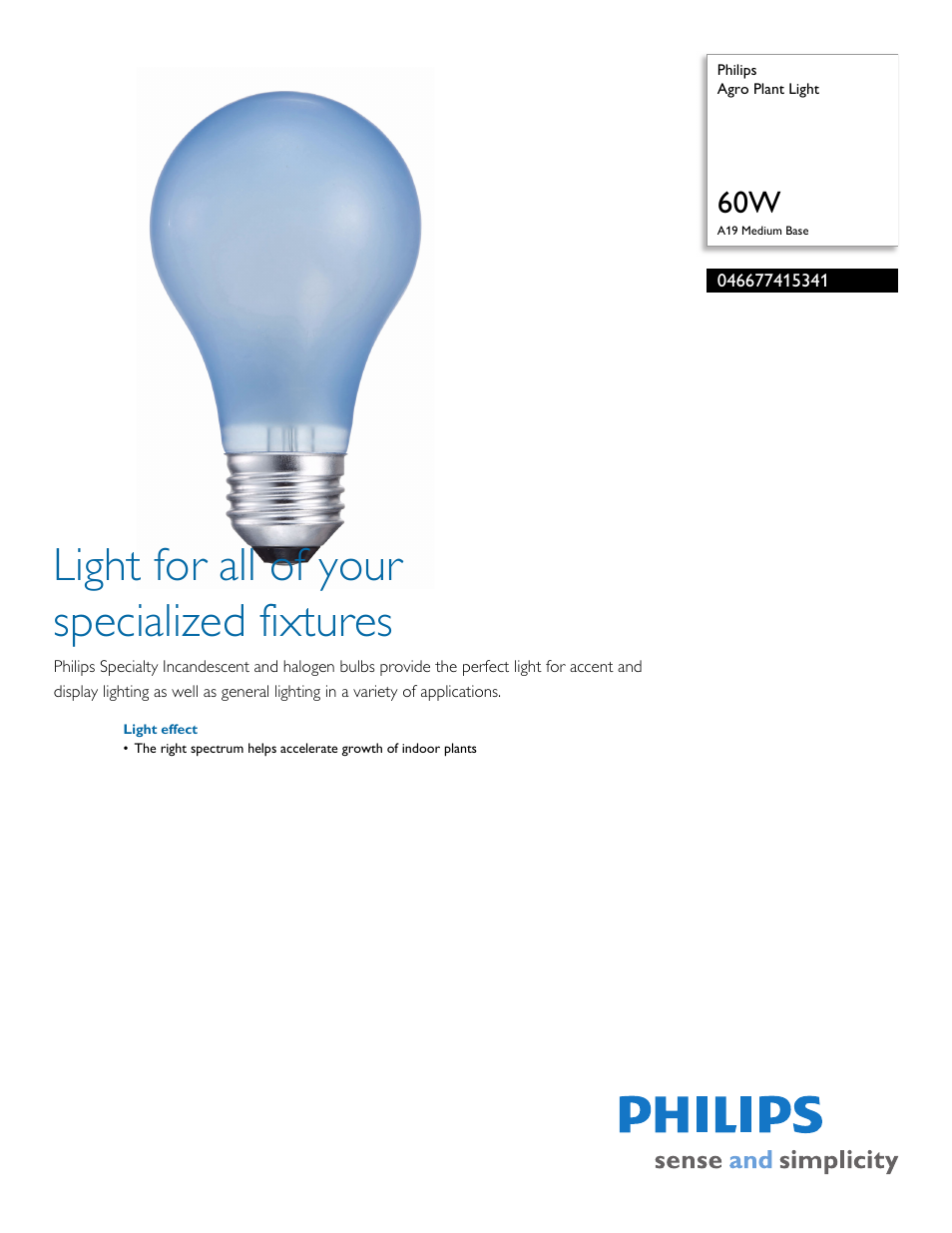 Philips 046677415341 User Manual | 2 pages