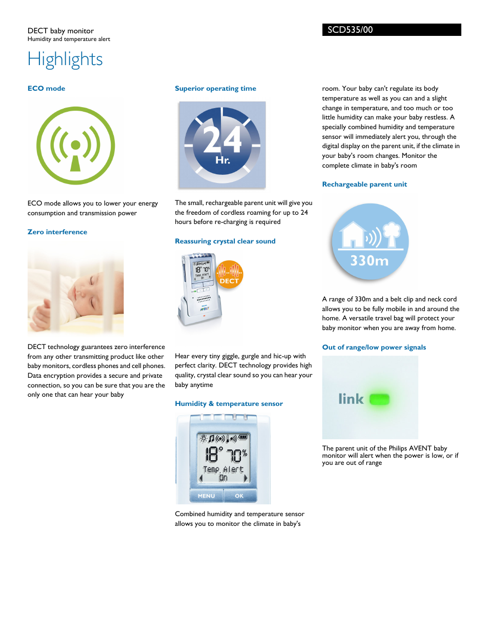 Highlights | Philips SCD535-00 User Manual | Page 2 / 3