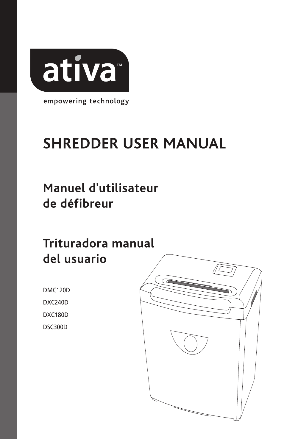 Ativa DMC120D User Manual | 9 pages