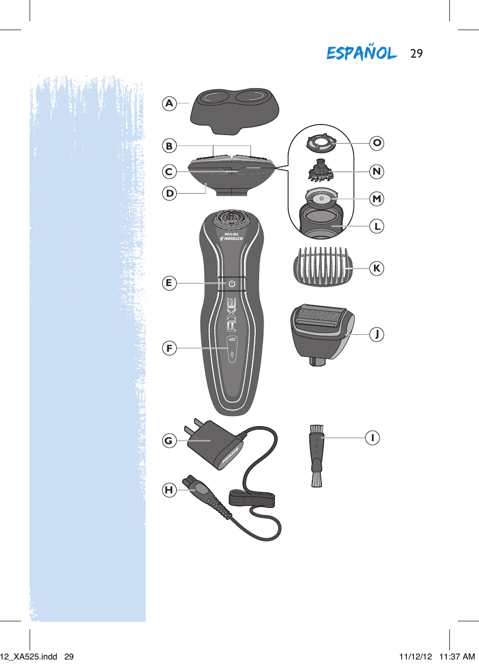 Español | Philips XA525-42 User Manual | Page 29 / 48