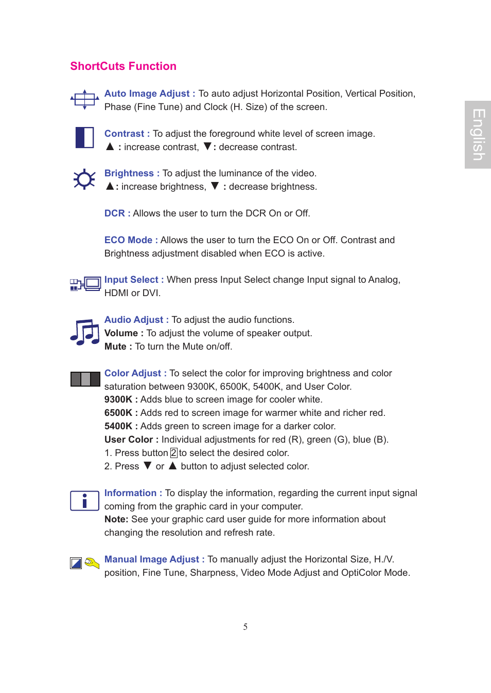 English | Ativa AT24OHP User Manual | Page 8 / 40