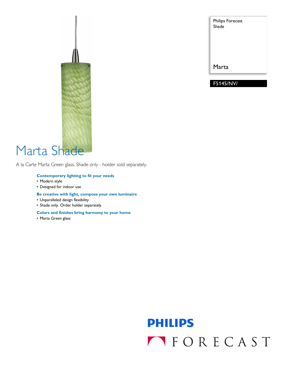 Philips F5145NV User Manual | 2 pages