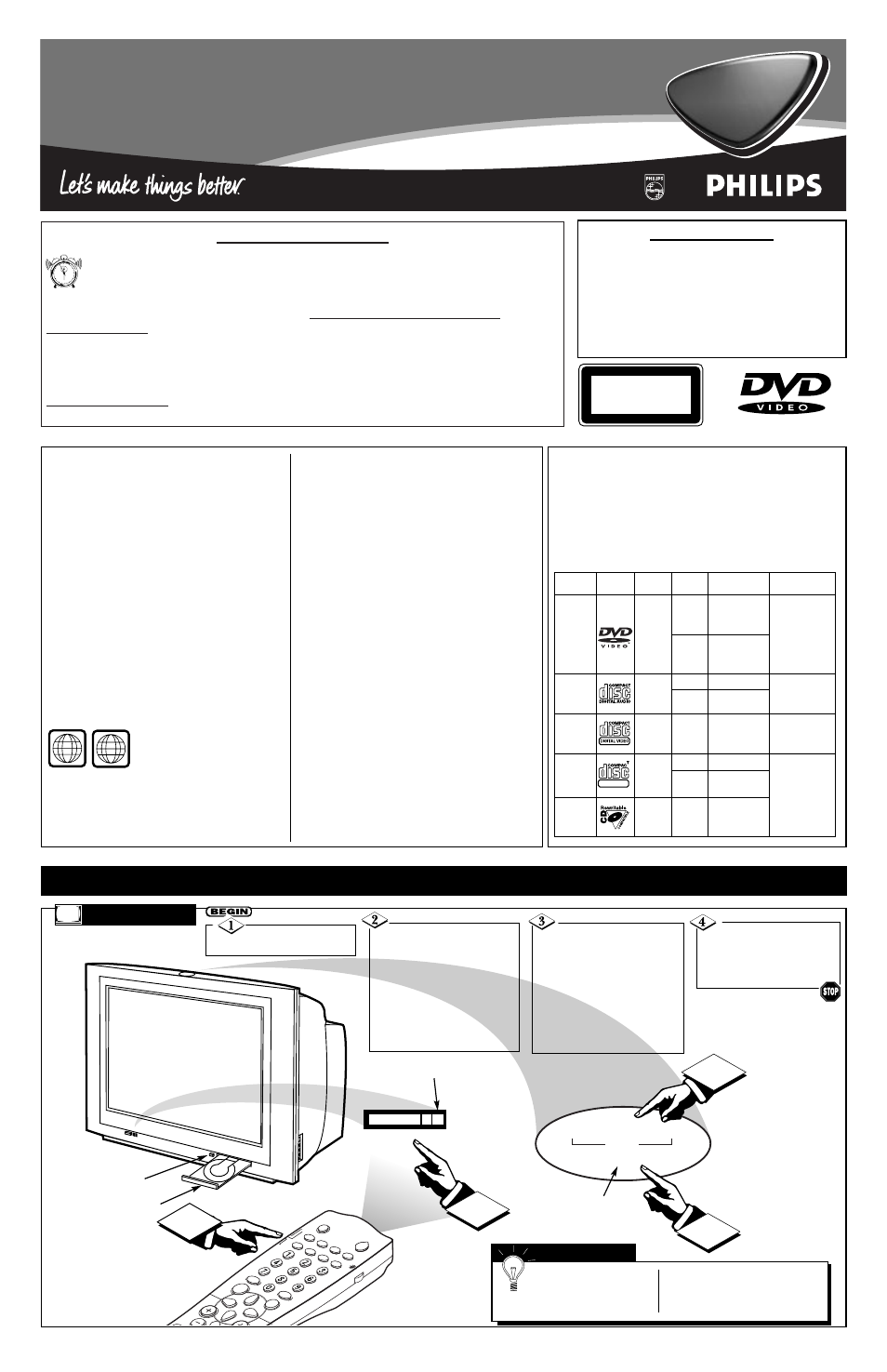 Philips 32DV60S User Manual | 8 pages