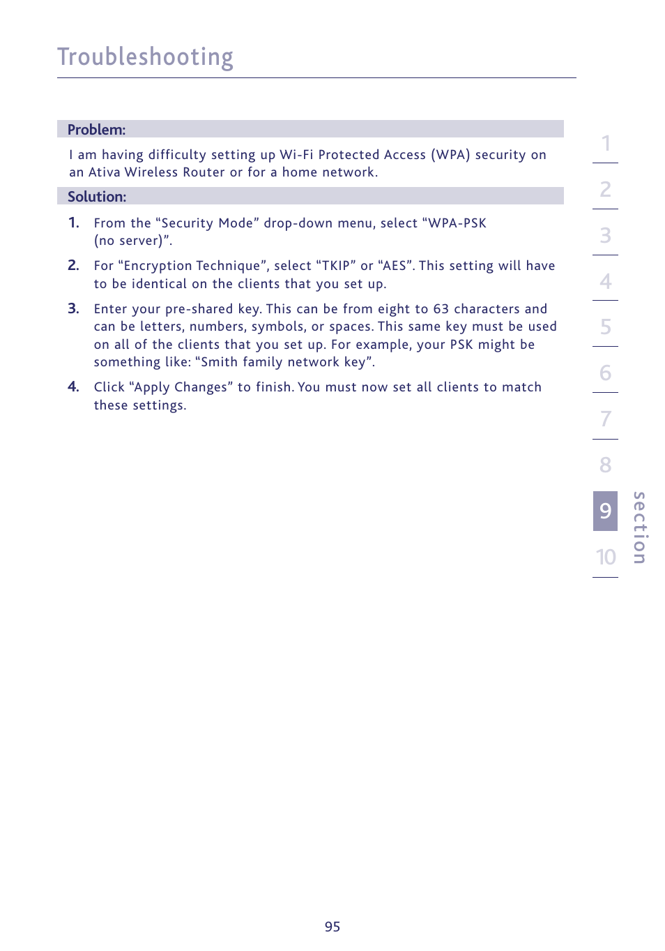 Troubleshooting | Ativa P75234 User Manual | Page 100 / 108