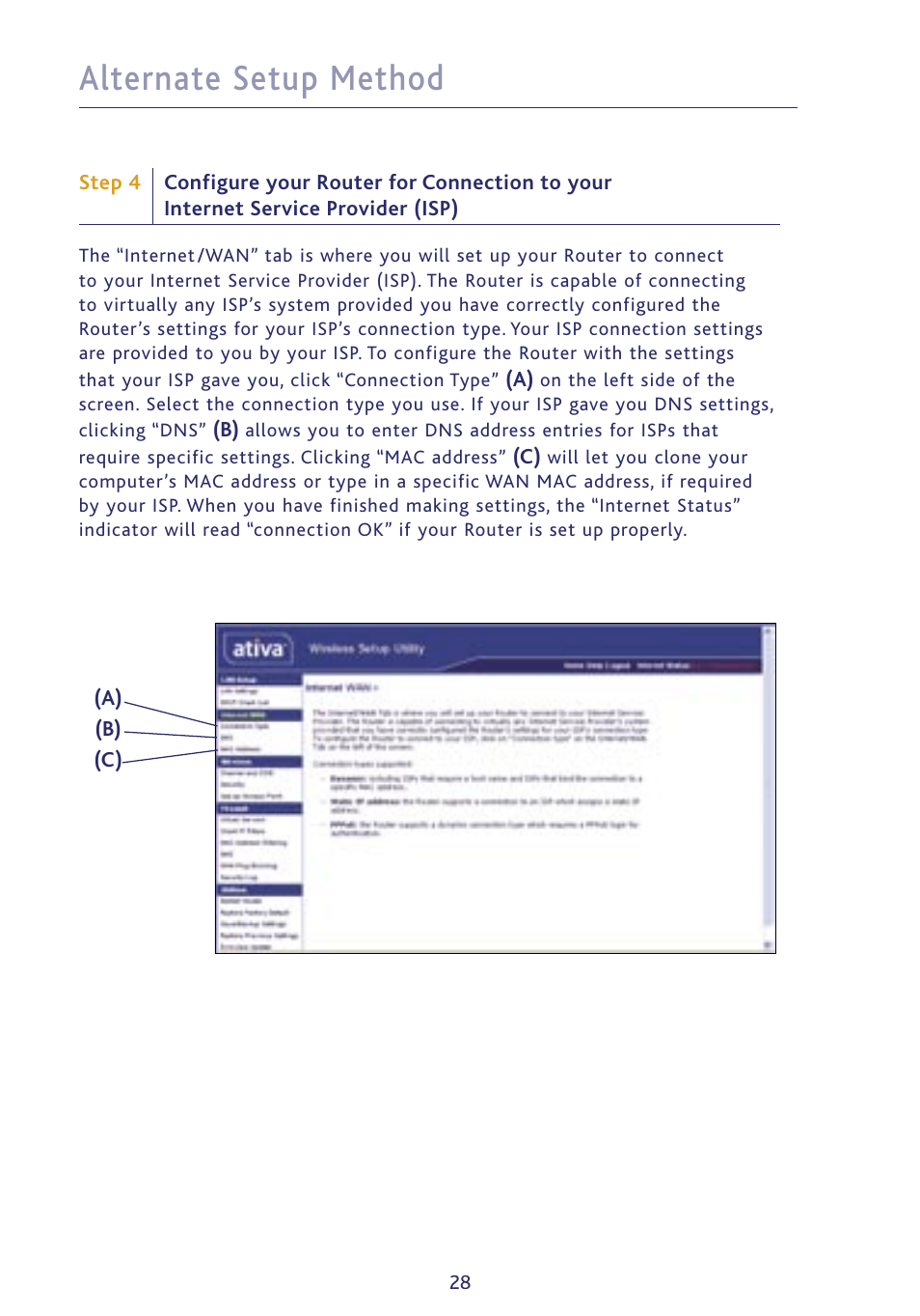 Alternate setup method | Ativa P75234 User Manual | Page 33 / 108