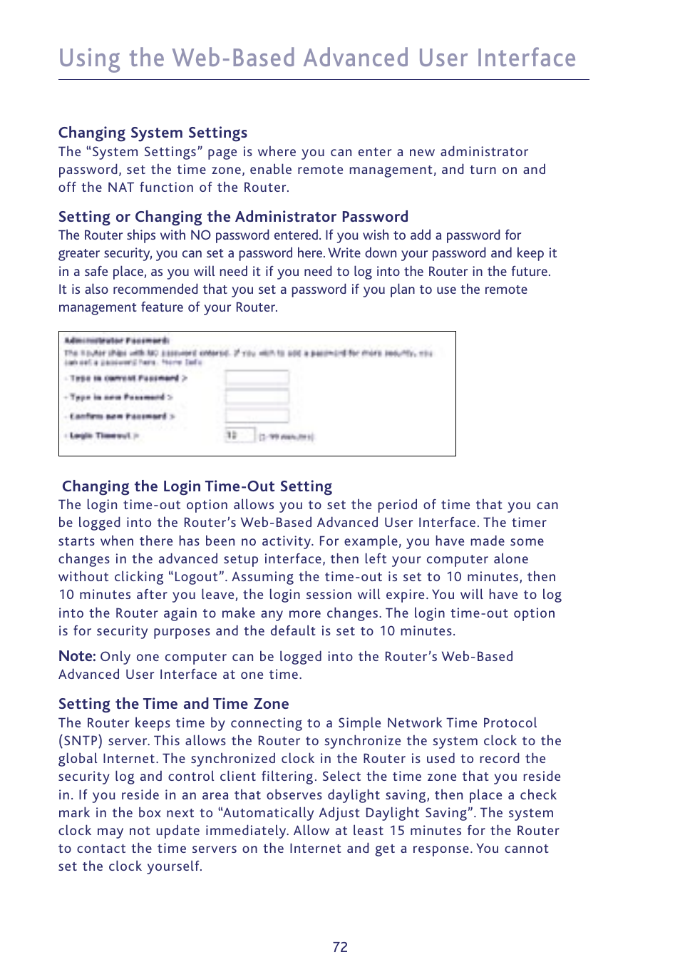 Using the web-based advanced user interface | Ativa P75234 User Manual | Page 77 / 108