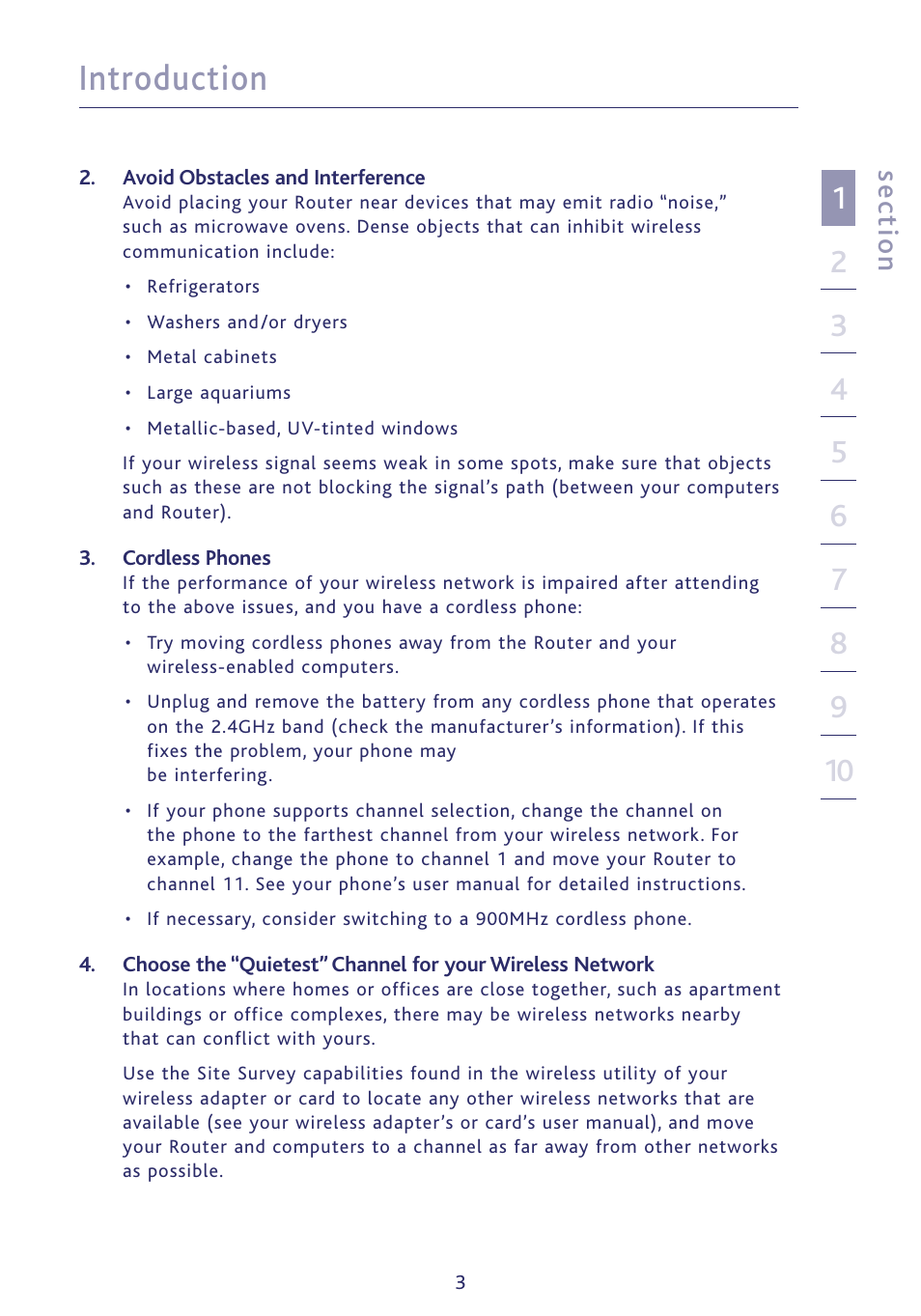 Introduction, Se ct io n | Ativa P75234 User Manual | Page 8 / 108