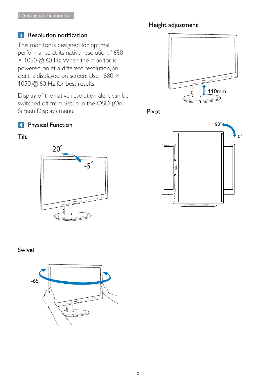 Philips 220B4LPCB-27 User Manual | Page 10 / 47