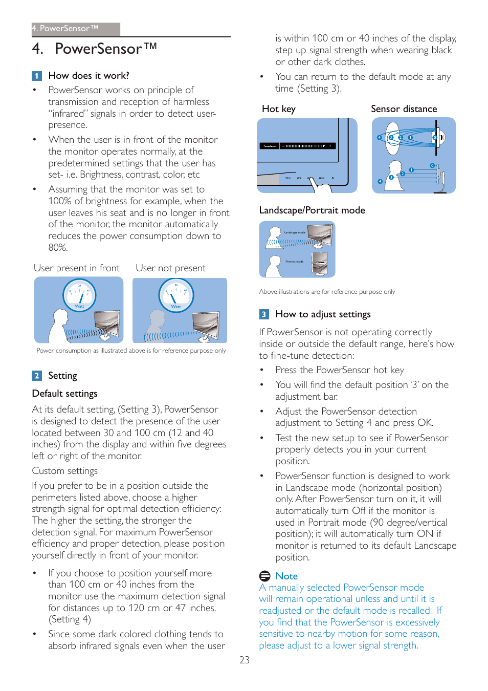 Powersensor | Philips 220B4LPCB-27 User Manual | Page 25 / 47