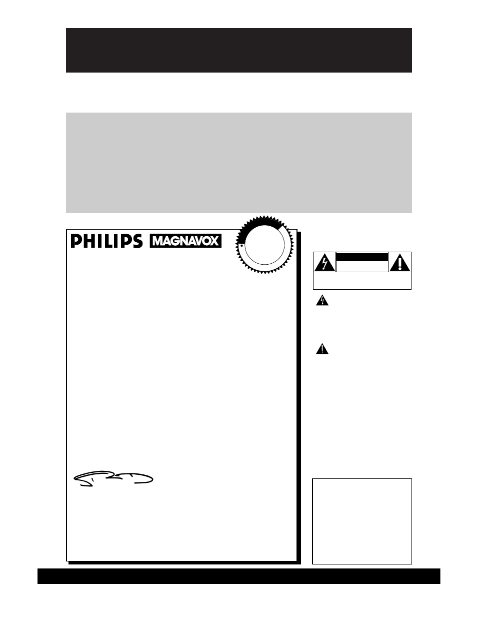 Safety, Hurry! warranty verification, Owner confirmation | Model registration, Know these, Symbols, Philips magnavox, For customer use | Philips VRX463AT User Manual | Page 2 / 64