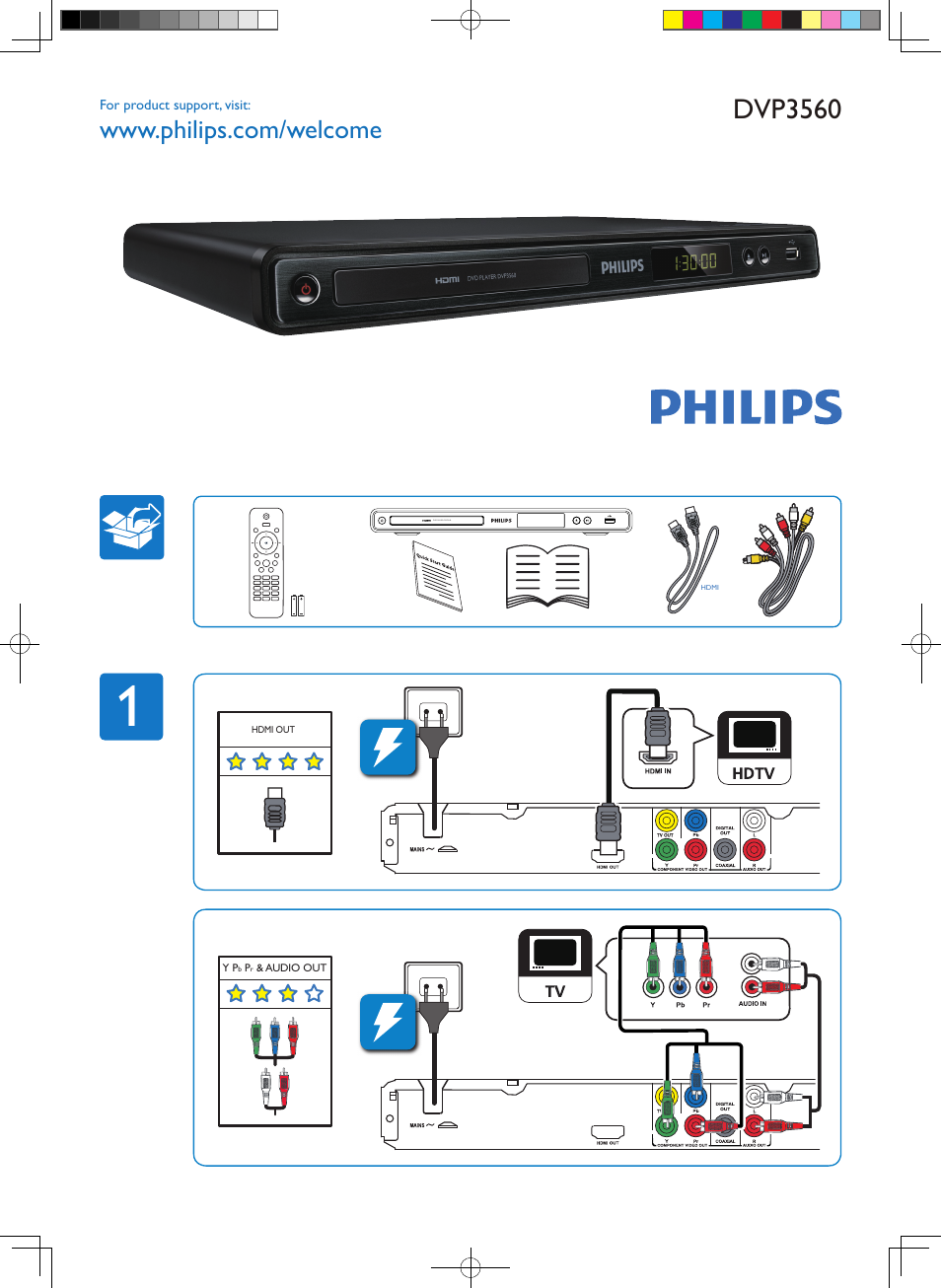 Philips DVP3560K-F8 User Manual | 2 pages