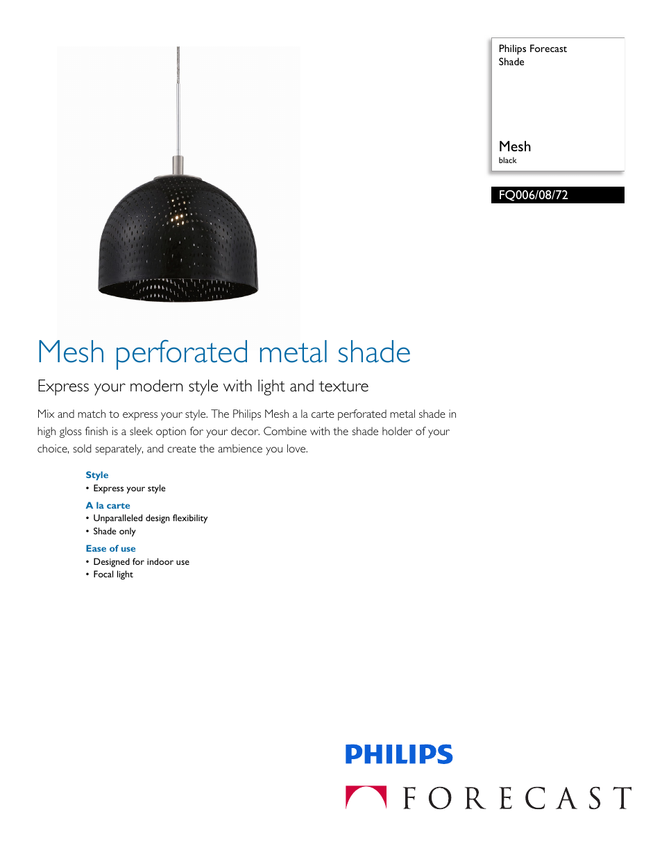 Philips FQ0060872 User Manual | 2 pages