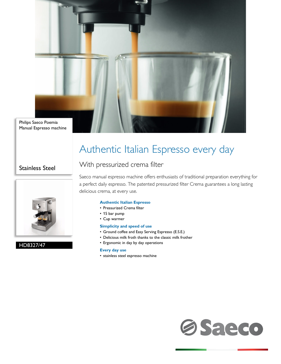 Philips HD8327-47 User Manual | 3 pages