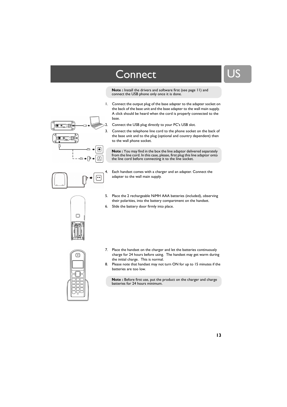 Connect | Philips VOIP3212G-37 User Manual | Page 13 / 50