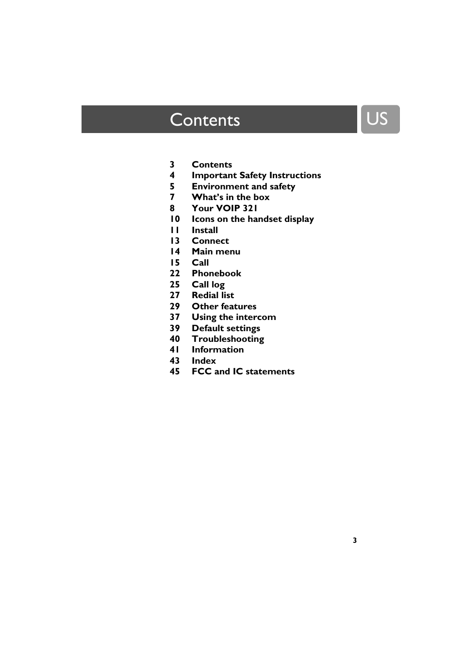 Philips VOIP3212G-37 User Manual | Page 3 / 50