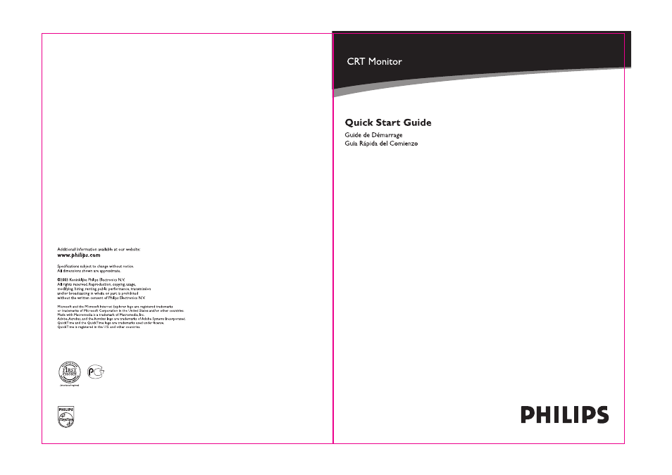 Philips 15 inch CRT Monitor User Manual | 101 pages