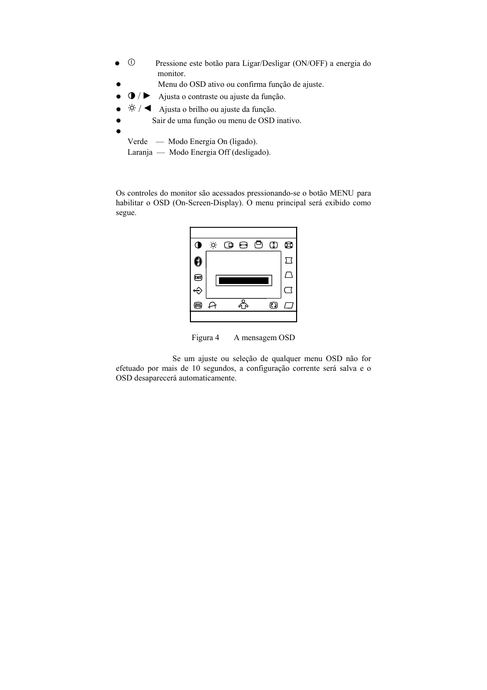 Painel de controle frontal, Como ajustar uma configuração, Observação | Philips 15 inch CRT Monitor User Manual | Page 77 / 101