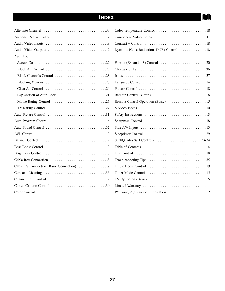 Philips 27PT543S99 User Manual | Page 37 / 38