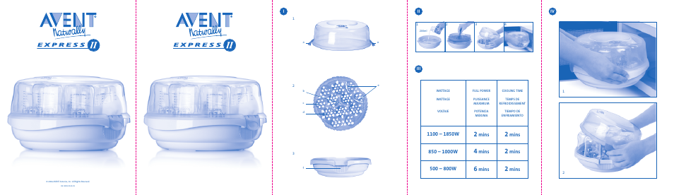 Philips AVENT Microwave Sterilizer Starter Set SCF271-02 User Manual | 5 pages