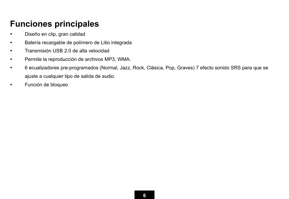 Funciones principales | Ativa KS02 User Manual | Page 29 / 39