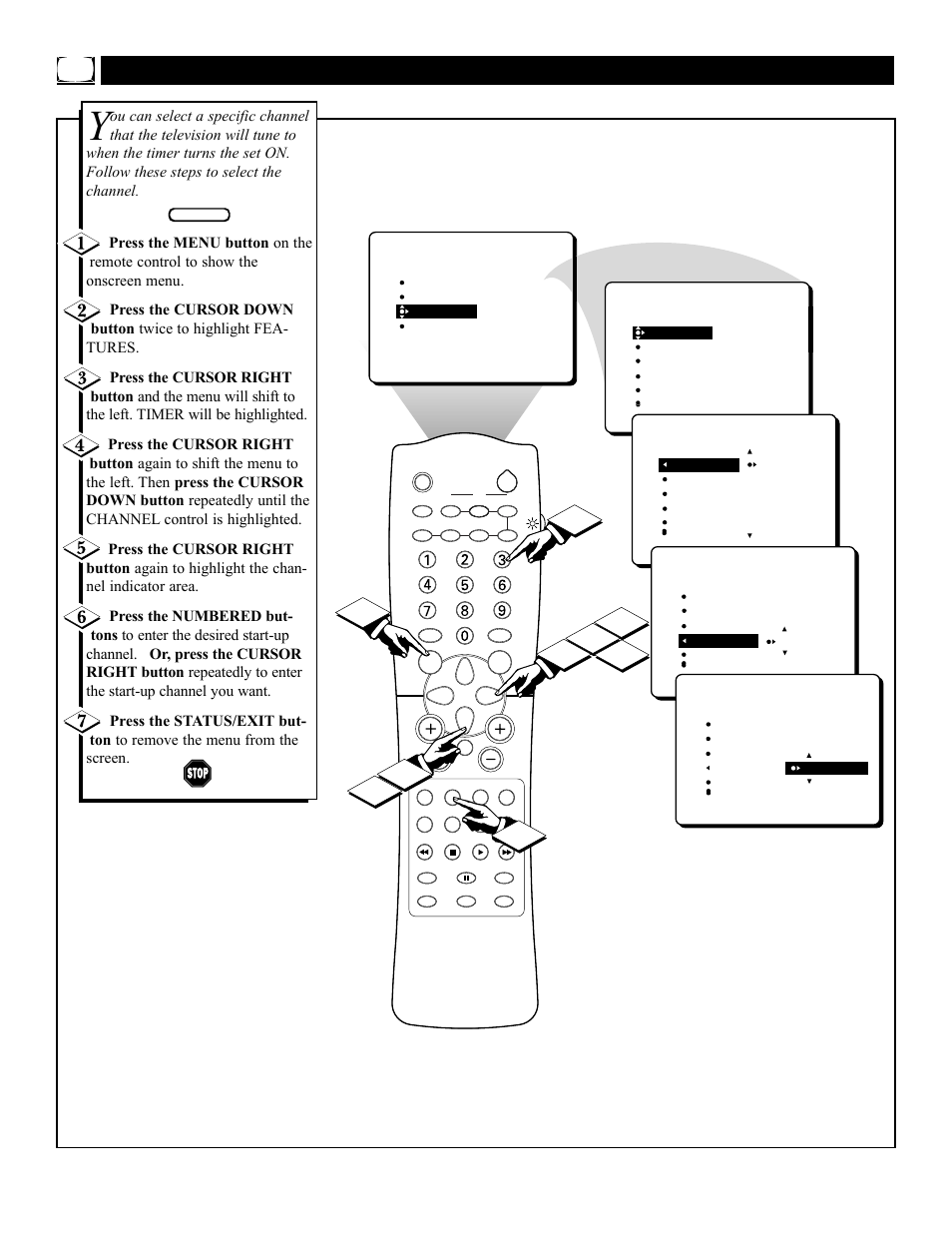 Imer, Electing the, Hannel | Philips 27PT71B User Manual | Page 16 / 56