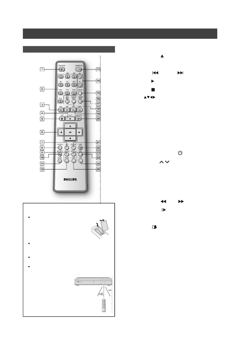 Ontrols, Isplays | Philips DVDR520H-37 User Manual | Page 6 / 47