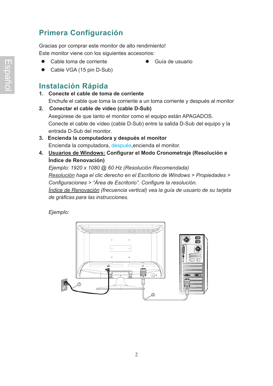 Español, Primera configuración, Instalación rápida | Ativa AT22OH User Manual | Page 30 / 39