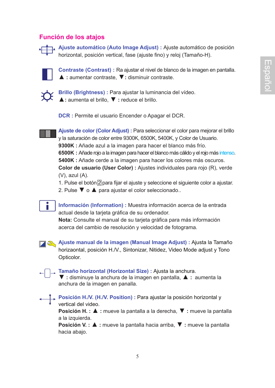 Español | Ativa AT22OH User Manual | Page 33 / 39