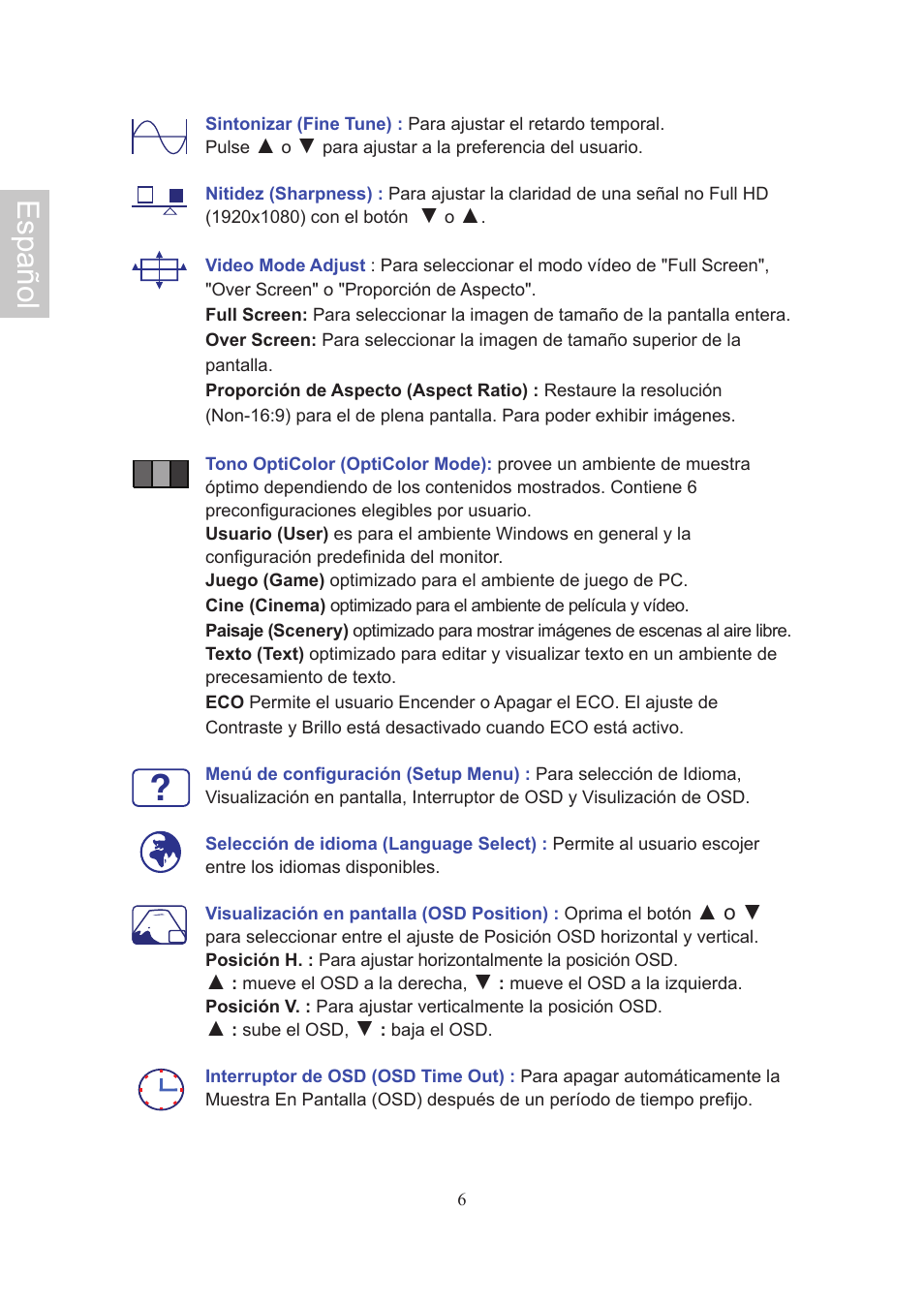 Español | Ativa AT22OH User Manual | Page 34 / 39