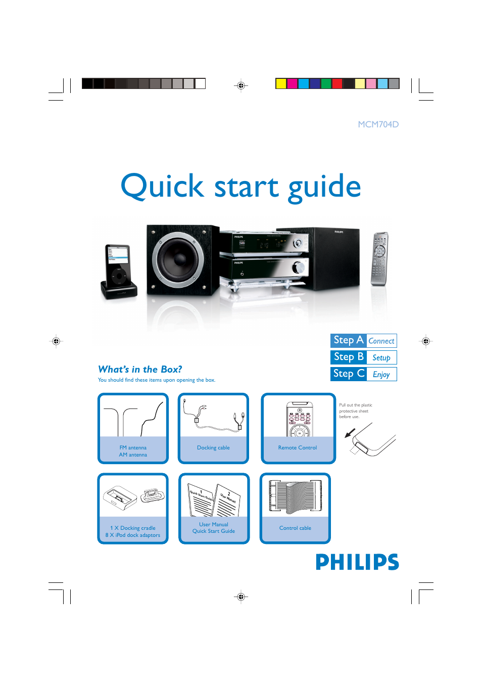 Philips MCM704D-37 User Manual | 4 pages