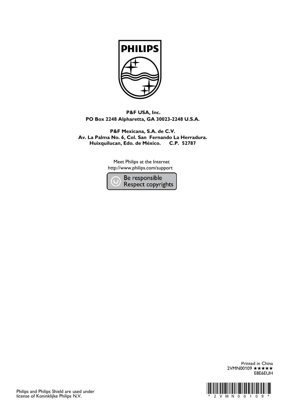 Philips DVD-VCR Player DVP3355V User Manual | Page 30 / 30