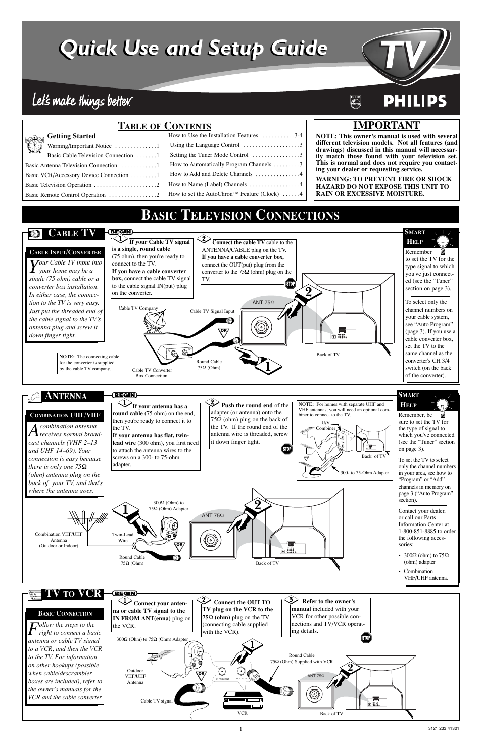 Philips 32RF50S User Manual | 4 pages