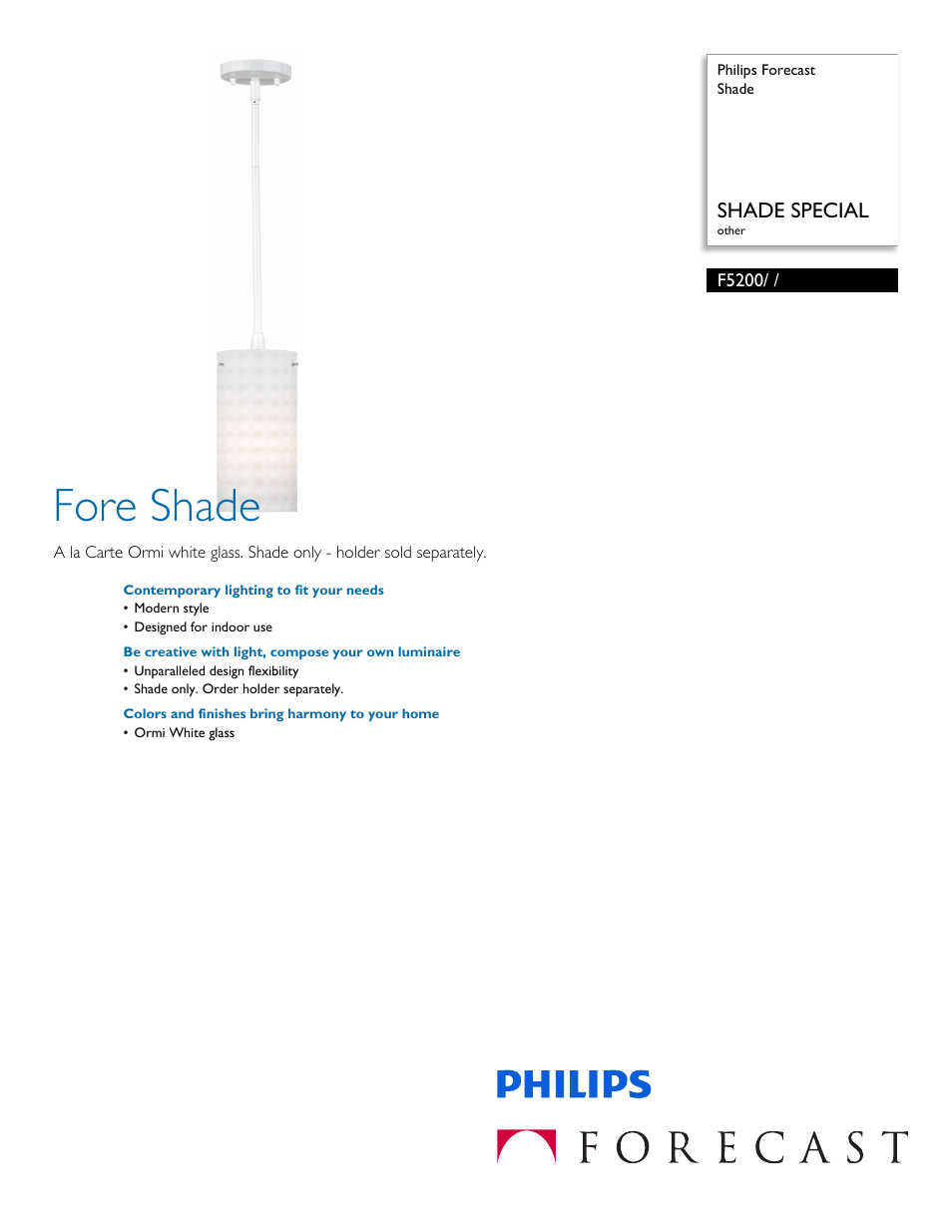 Philips F5200 User Manual | 2 pages