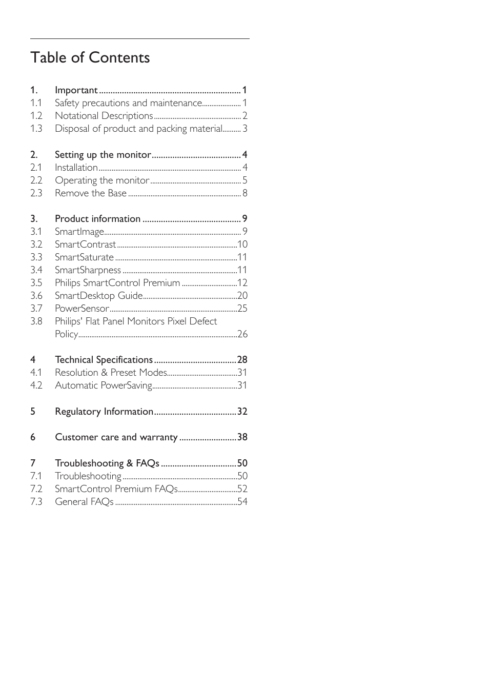 Philips 235P2EB-27 User Manual | Page 2 / 59