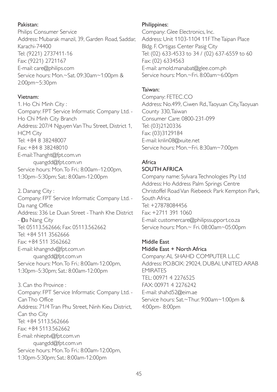 Philips 235P2EB-27 User Manual | Page 47 / 59