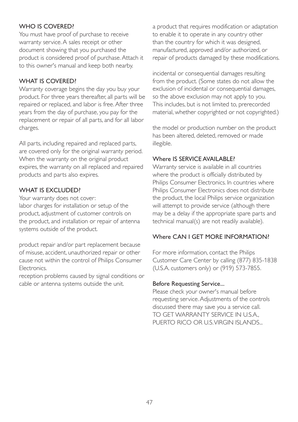 Philips 235P2EB-27 User Manual | Page 49 / 59